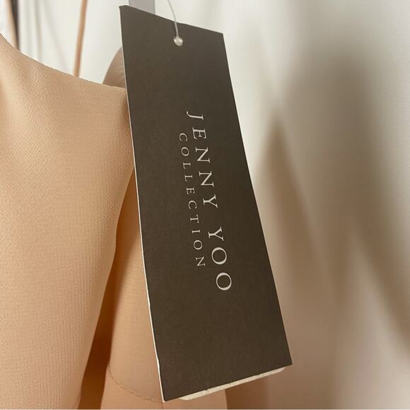 New Jenny Yoo Inesse Bridesmaid Dress Chiffon Soft Blush Romantic Womens Size 4 - Picture 11 of 11